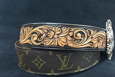 custom lv belt